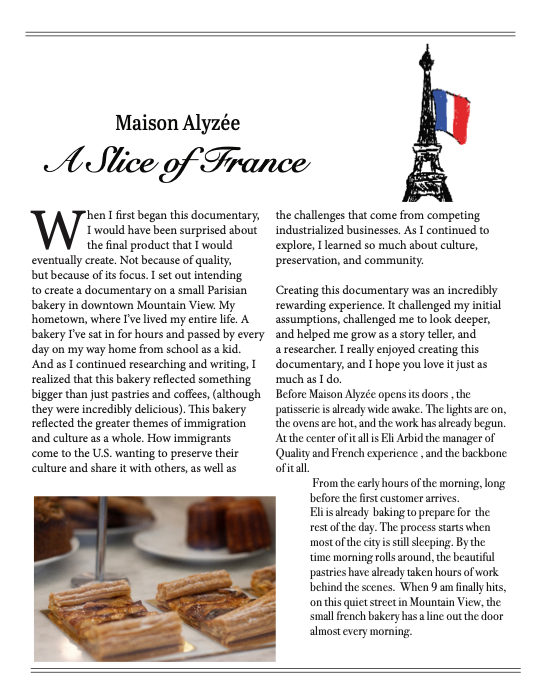 Article by Veronika Klemmick